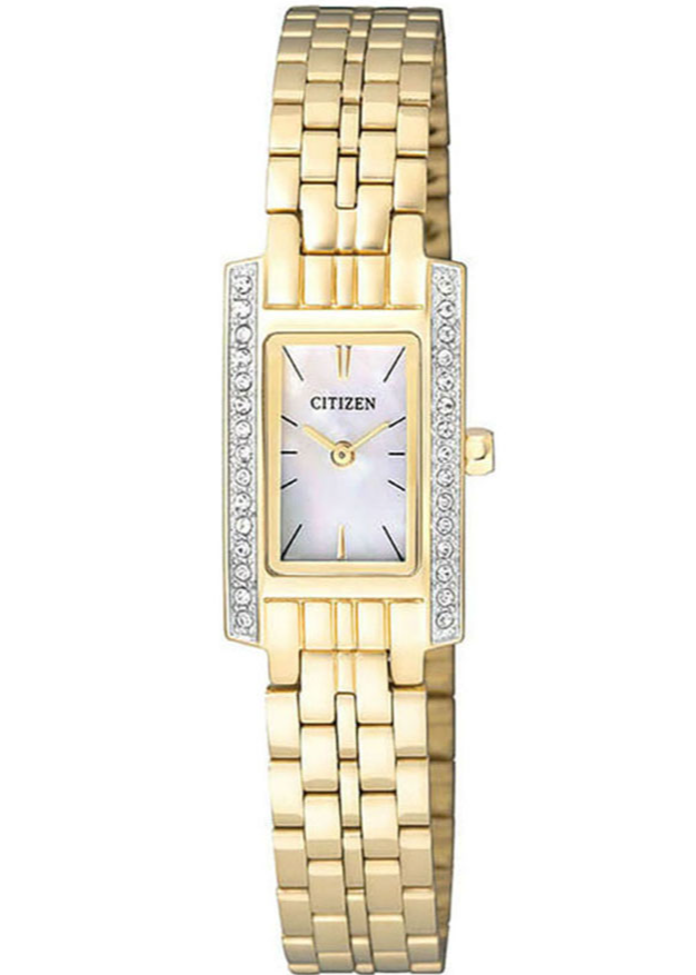 Đồng Hồ Nữ Citizen Đính Đá Swarovski Dây Thép Không Gỉ EZ6352-58D - Mặt Xà Cừ