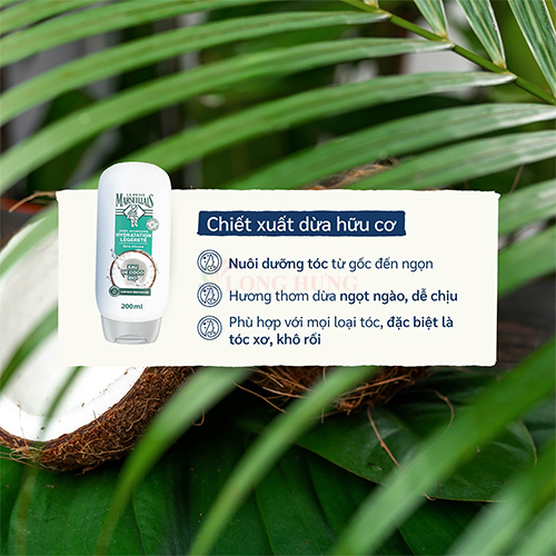 Dầu xả dưỡng ẩm hữu cơ Le Petit Marseillais (200ml) - Hàng chính hãng