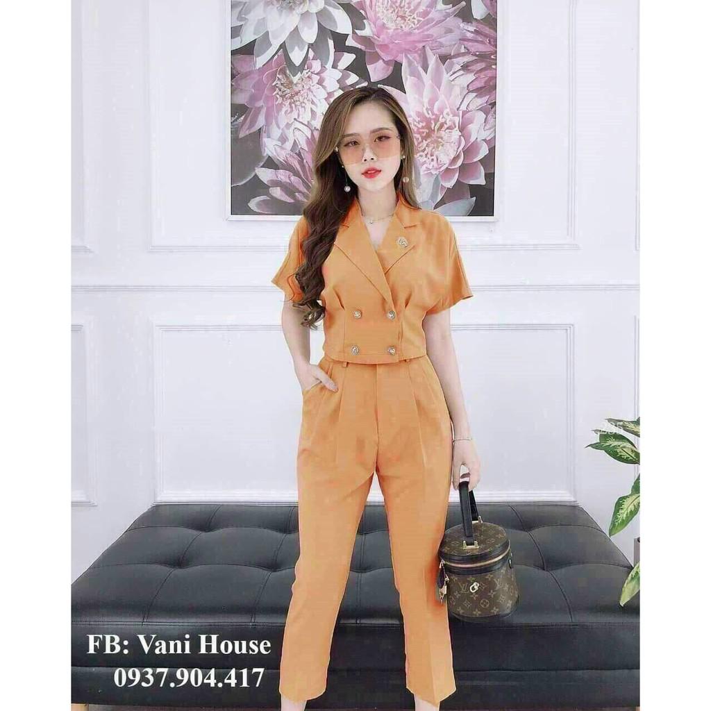 Sét bộ vest tay phồng thời trang cá tính