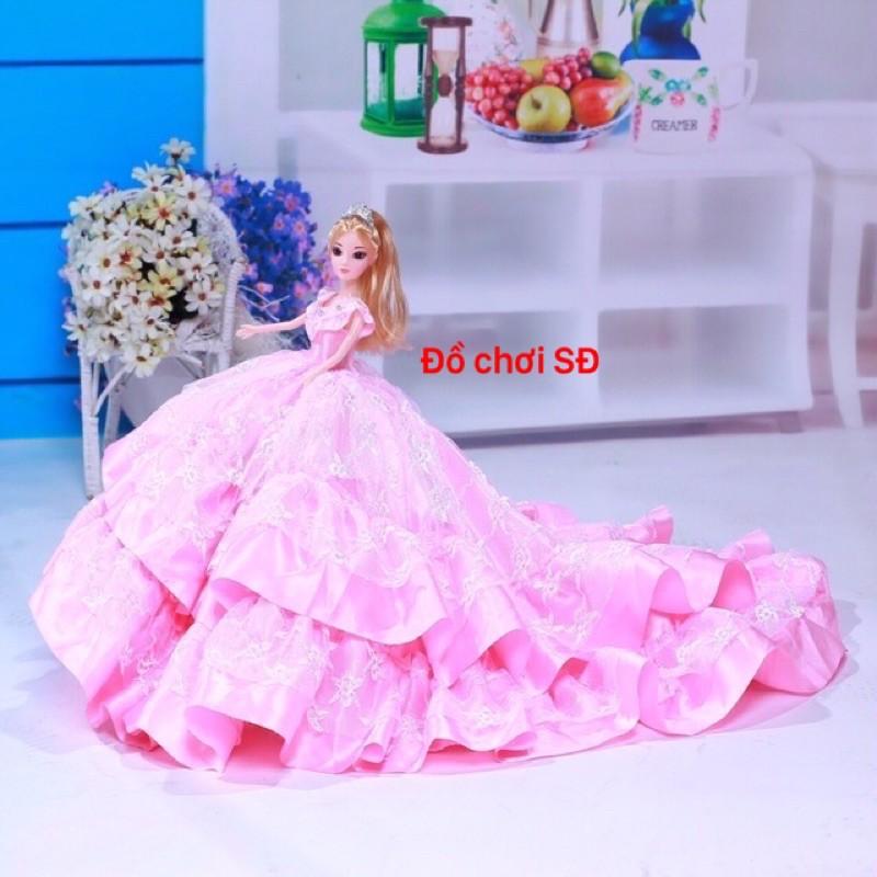 quần áo búp bê 30 cm- đầm đuôi dài ( 1 cái )