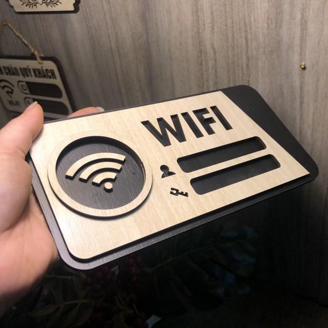 Tranh gỗ treo tường_Bảng gỗ trang trí wifi password F02_CRN_01