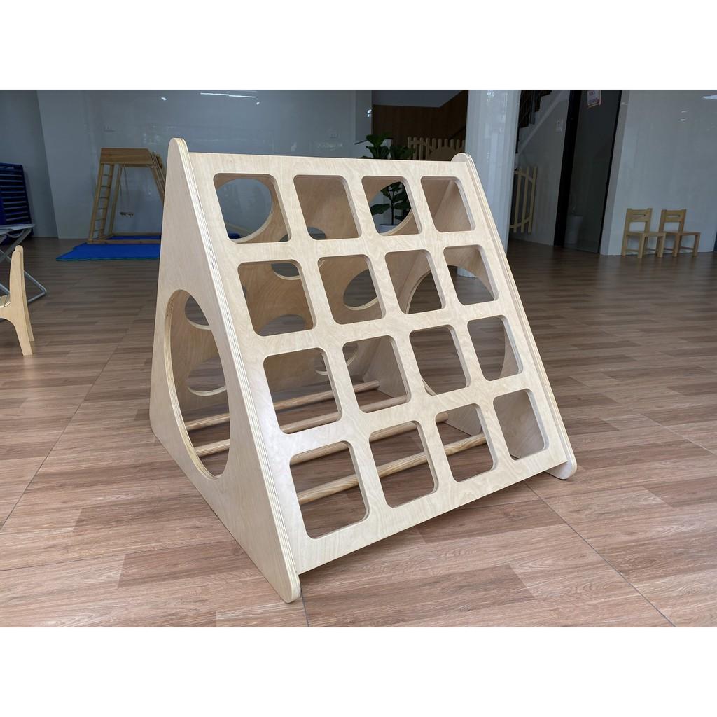 Tam giác Pikler 4 trong 1 - Sono Montessori- 100% Plywood Birch tiêu chuẩn carb b2