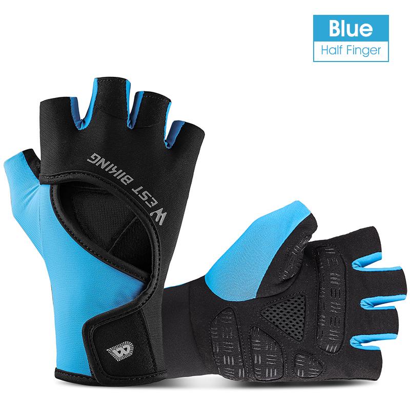 Găng tay xe đạp xe đạp xe đạp vào mùa hè Color: Black Gray Size: XL