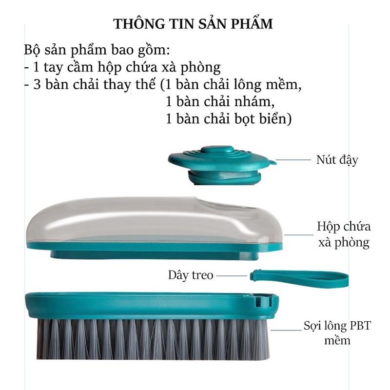 Bàn chải có ngăn đựng xà phòng