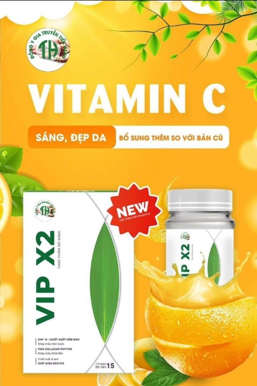 Giảm Cân Tiến Hạnh Vip X2 Mẫu Mới - Tặng Detox Khoá Cân Táo Xanh