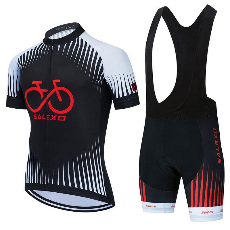 Bộ Quần Áo Đạp Xe 2023 Salexo Mùa Hè Maillot Ropa Ciclismo Người Xe Đạp Đi Xe Đạp Jersey Xe Đạp Quần Áo Thể Thao Phù Hợp Với Color: 8 Size: XS
