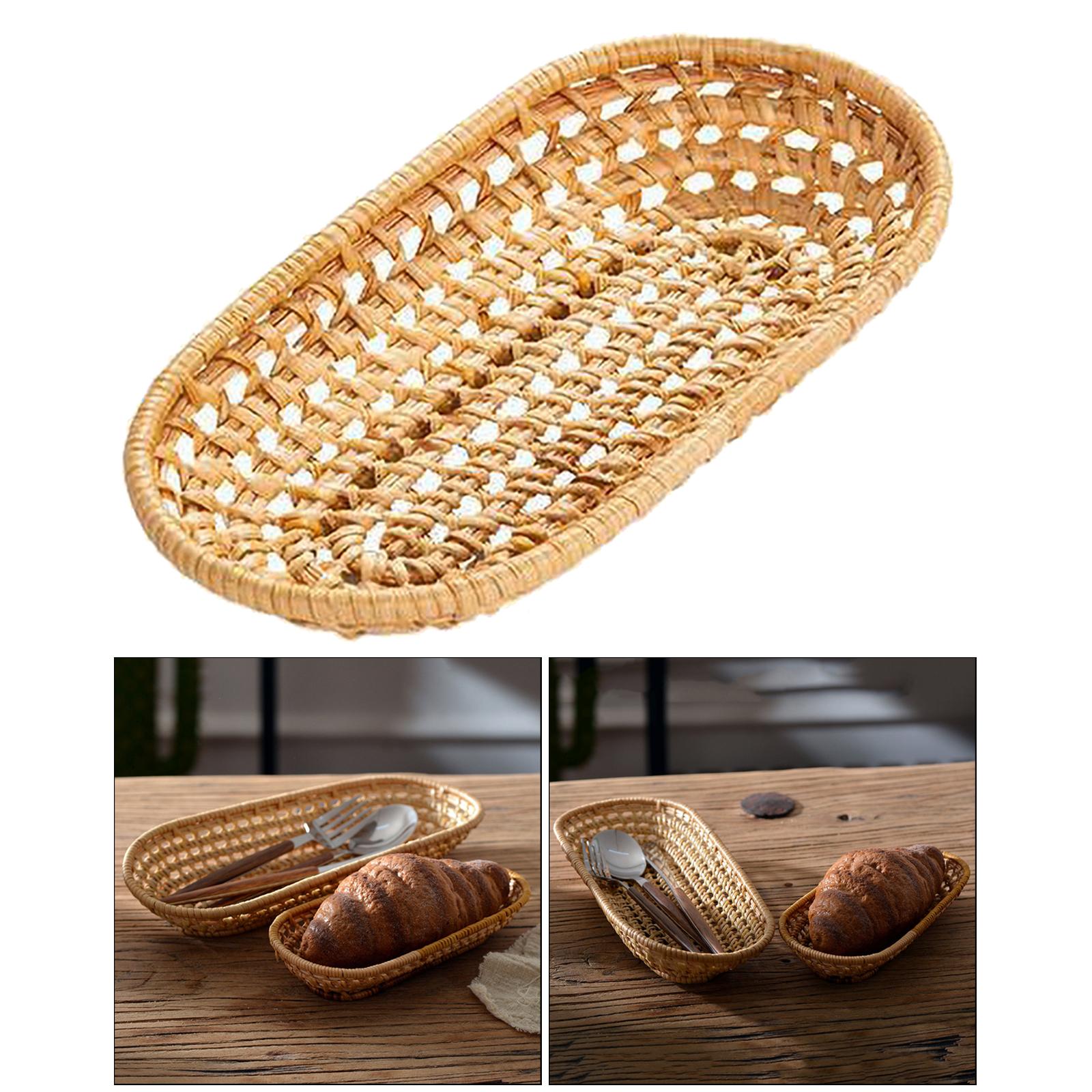Fruit Bread Basket Tray Storage Basket Woven Fruit Basket Eco-friendly S