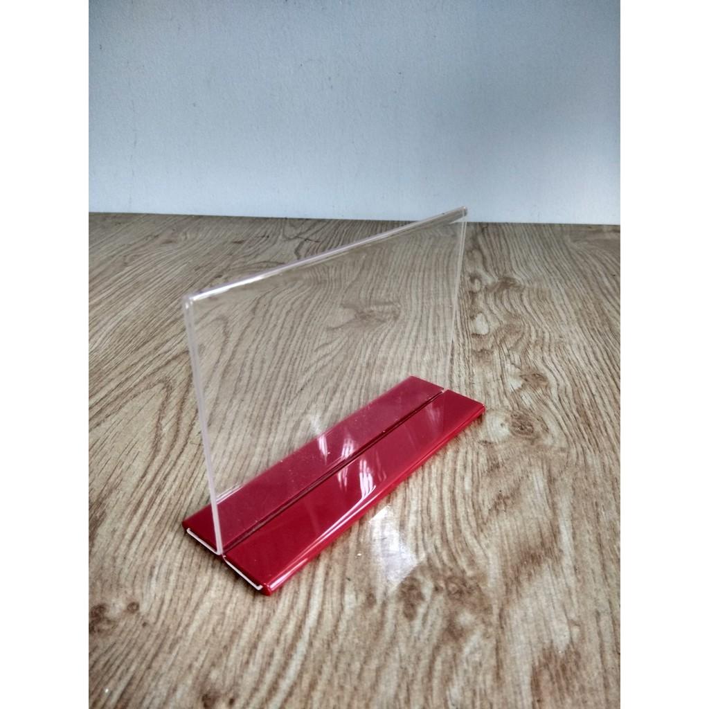 MENU MICA A5 15x21cm ĐẾ LÙA , Ngang và Dọc, Đủ màu