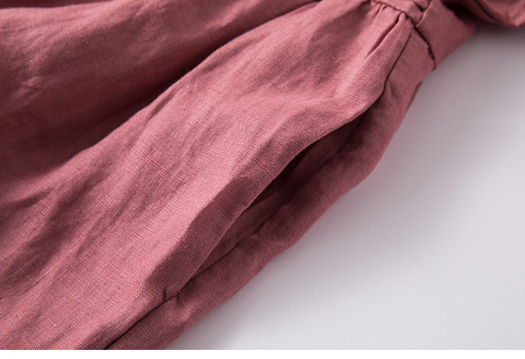 Đầm Linen Nữ Form Suông Cổ Sơ Mi Tay Ngắn Chất Linen Mềm, Trẻ Trung Nhiều Màu Mẫu Mới Mùa Xuân Đũi Việt