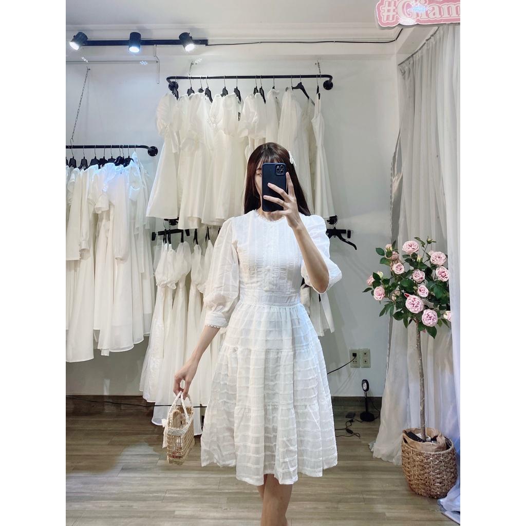 Đầm Dự Tiệc Babydoll Phối Ren