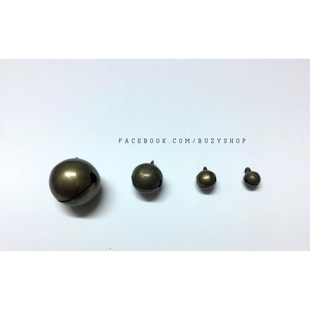 Chuông đồng + khoen gắn nguyên liệu thủ công, phụ liệu handmade