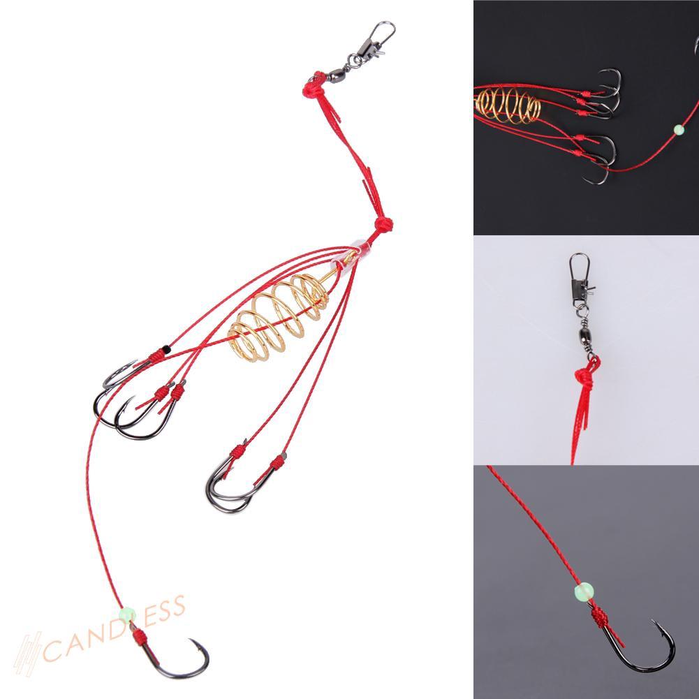 Bộ 4 móc câu cá nhiều kích thước chất liệu bằng inox