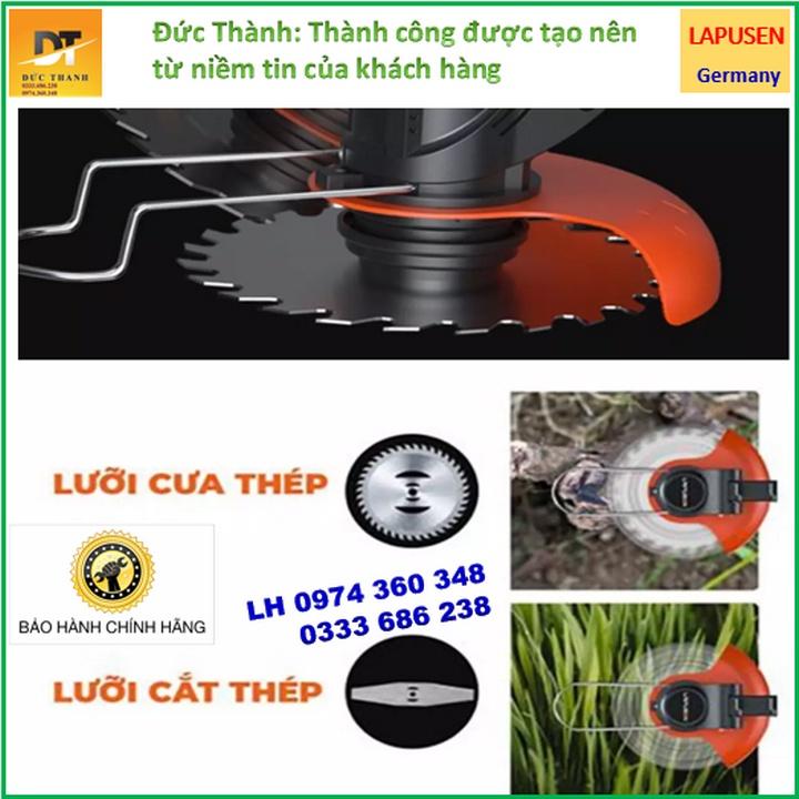 Máy cắt cỏ, cầm tay LAPUSEN 118V . Pin khủng 15 cell