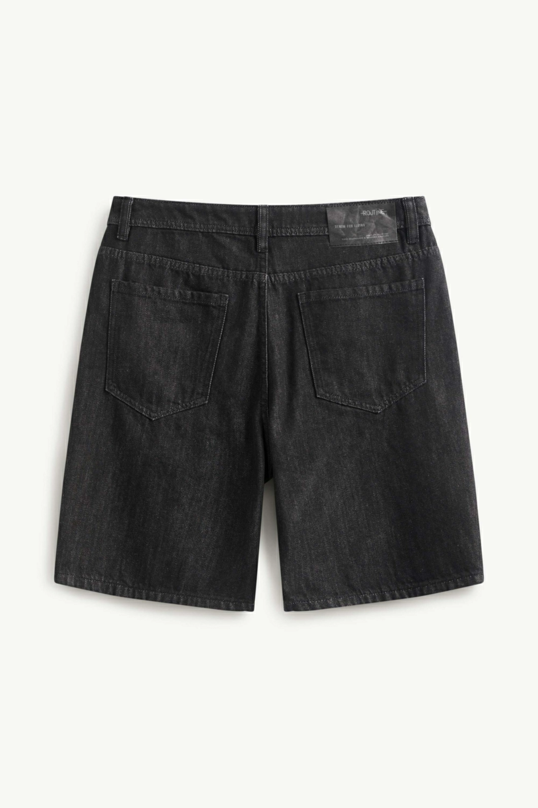 Quần Short Jean ROUTINE Nam Ống Suông Trơn Form Straight - 10S24DPS003 | LASTORE MENSWEAR