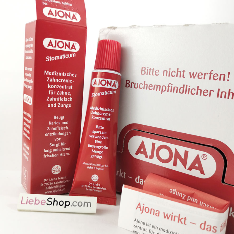 Kem Đánh Răng AJONA, Thành Phần Tự Nhiên, GIúp Bảo Vệ, Chống Sâu Răng, Loại Bỏ Vi Khuẩn, Mảng Bám Hiệu Quả, Nhập Đức