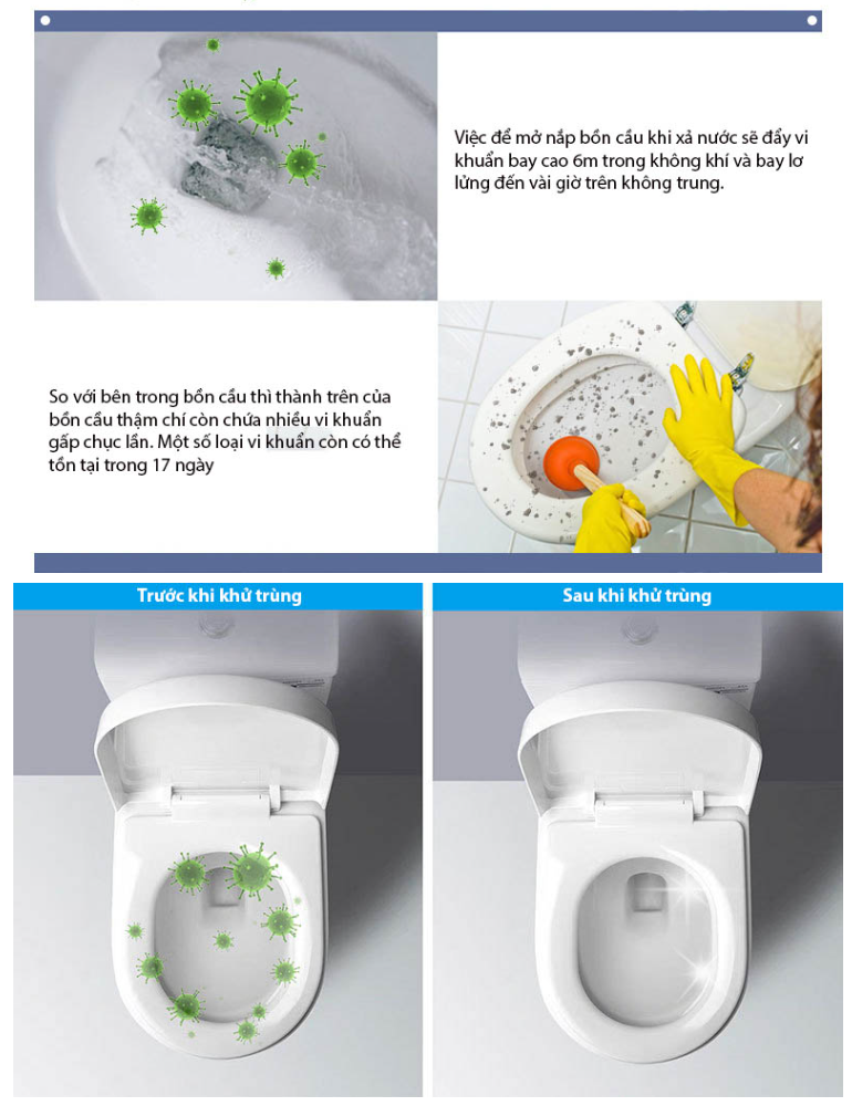 Đèn LED UV khử trùng nhà vệ sinh Laeri UVC HOOM-Design 1200mAh