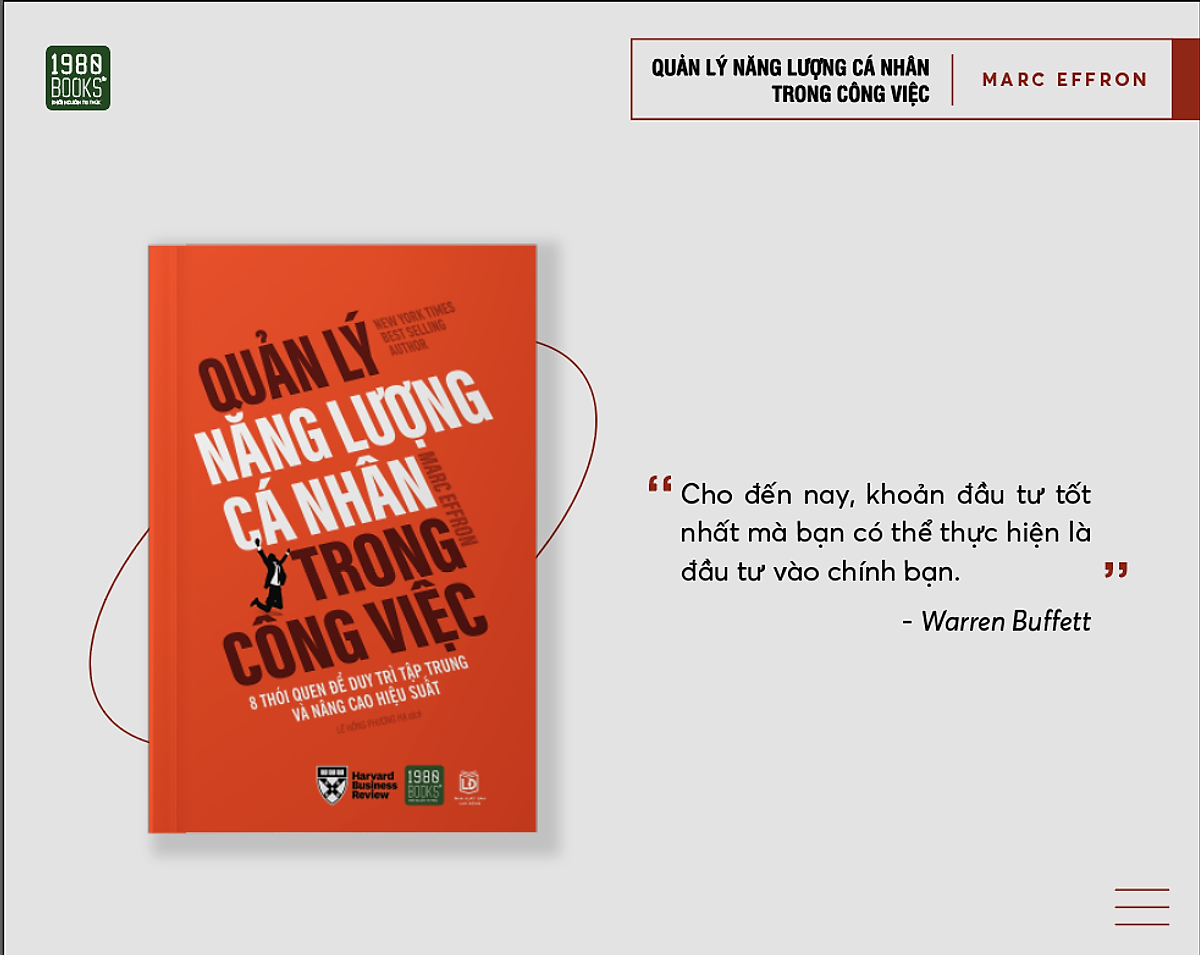 Quản Lý Năng Lượng Cá Nhân Trong Công Việc - Bản Quyền