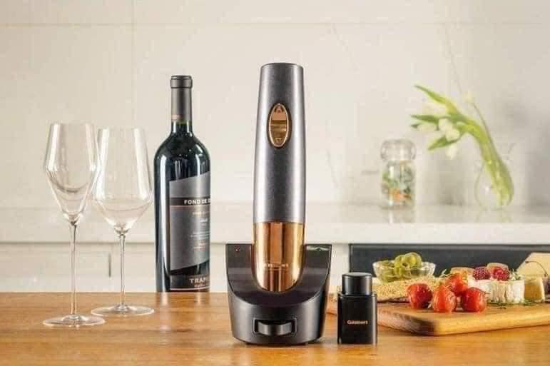 Bộ dụng cụ mở rượi vang tự động Cuisinart màu đồng siêu sang chảnh Hàng Chính hãng