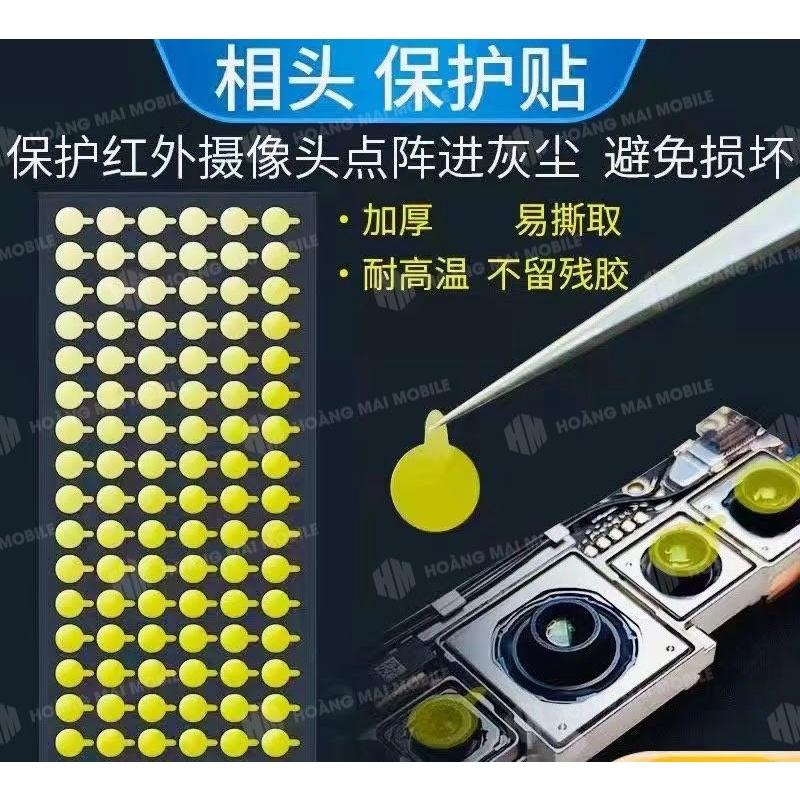 Miếng dán bảo vệ và loại bỏ bụi camera