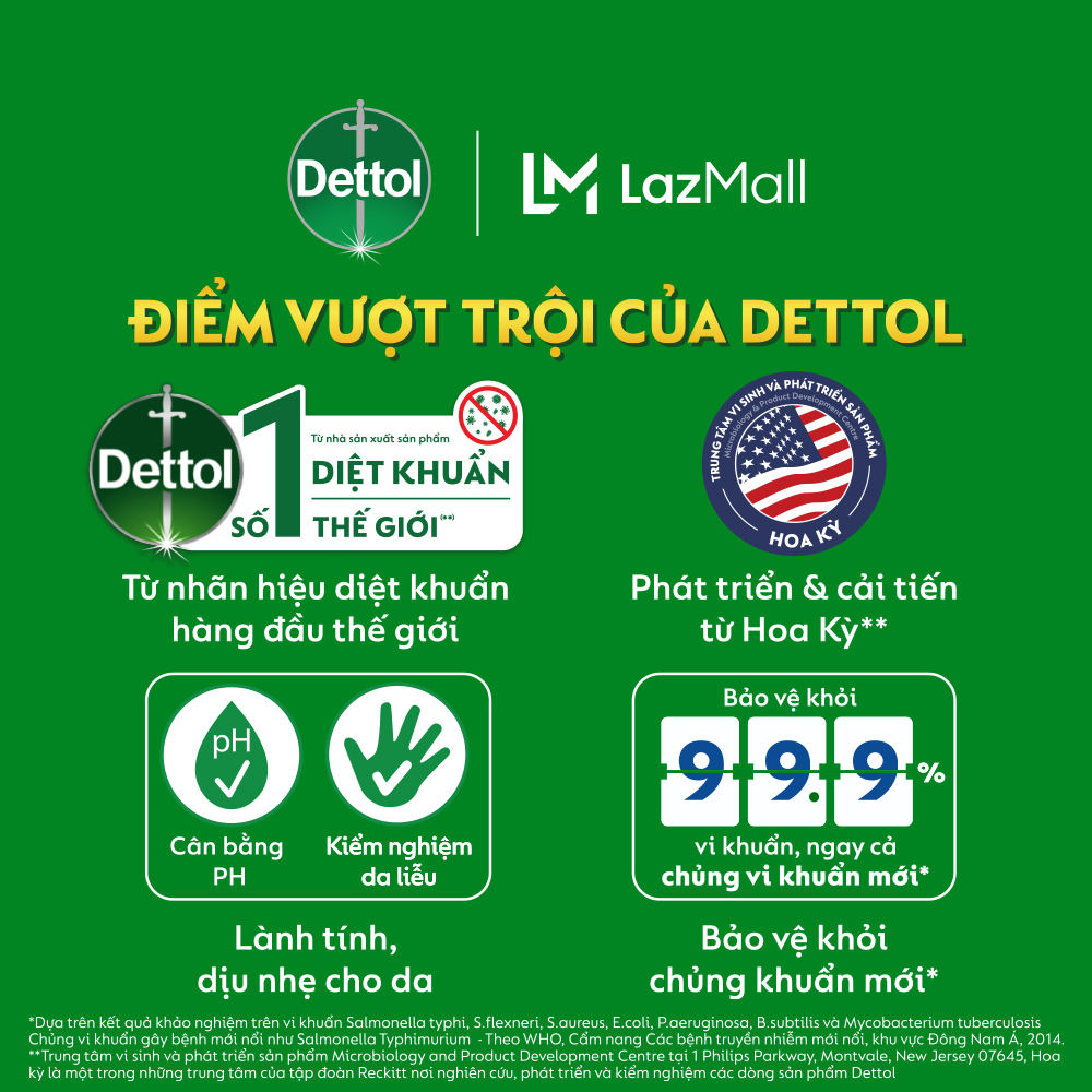 Combo 3 chai xịt vệ sinh bề mặt kháng khuẩn Dettol 500ml