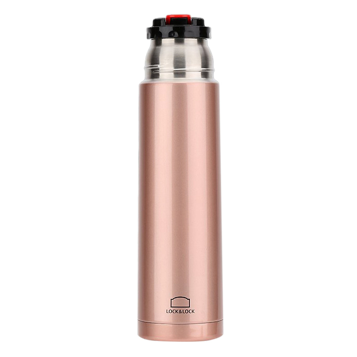 Bình Giữ Nhiệt Lock&amp;Lock Vienna LHC1430SV (500ml) - Hàng Chính Hãng, Ruột Bình Bằng Thép Không Gỉ, Nắp Có Thể Dùng Làm Cốc Uống Nước, Tặng Kèm Ống Hút