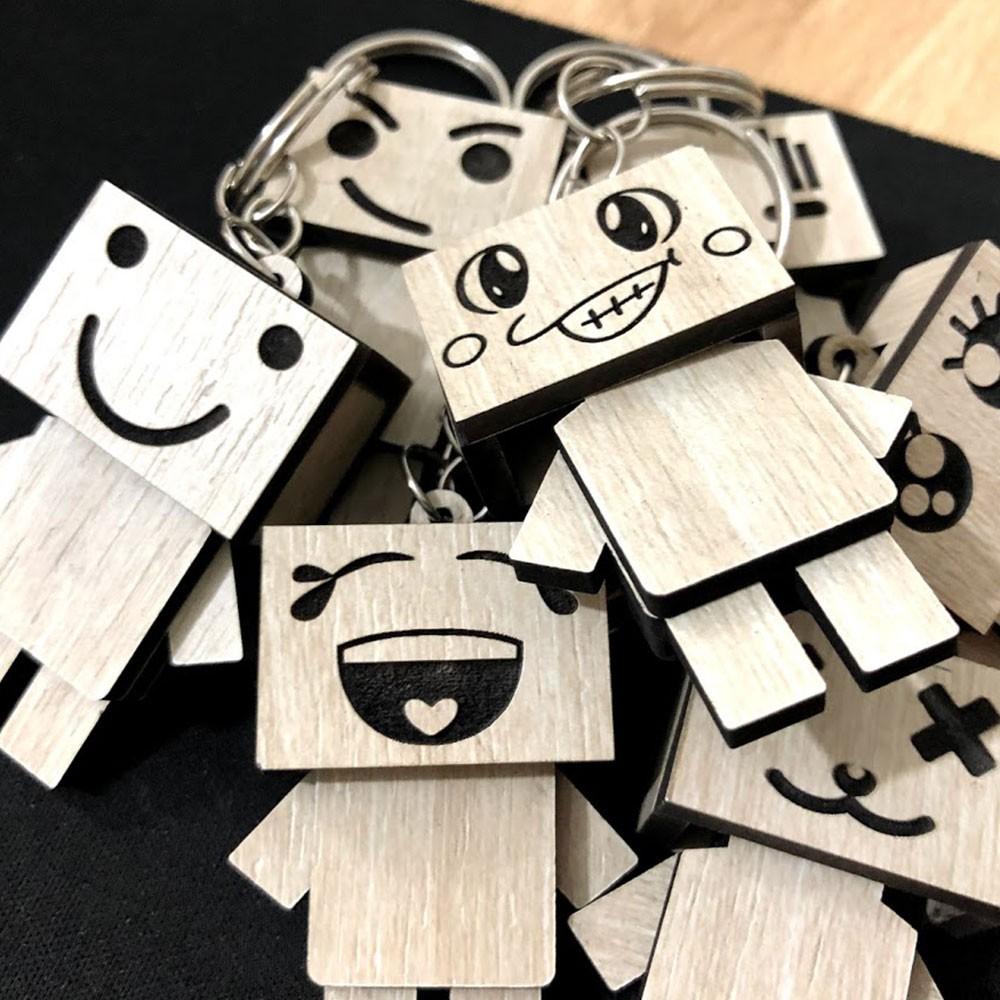 Móc khóa Danbo người gỗ siêu dễ thương