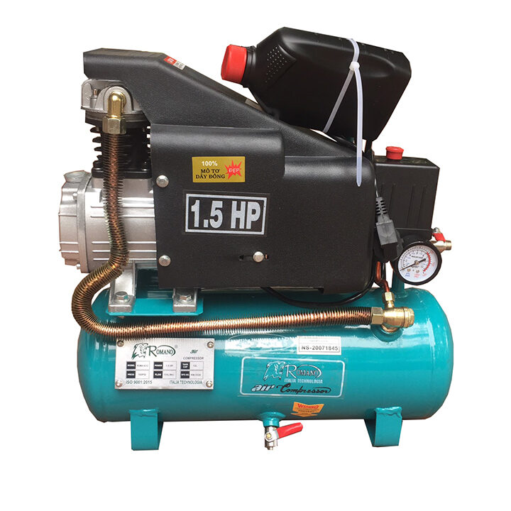MÁY NÉN KHÍ CÓ DẦU LIỀN TRỤC 12L ROMANO RM4212 - HÀNG CHÍNH HÃNG