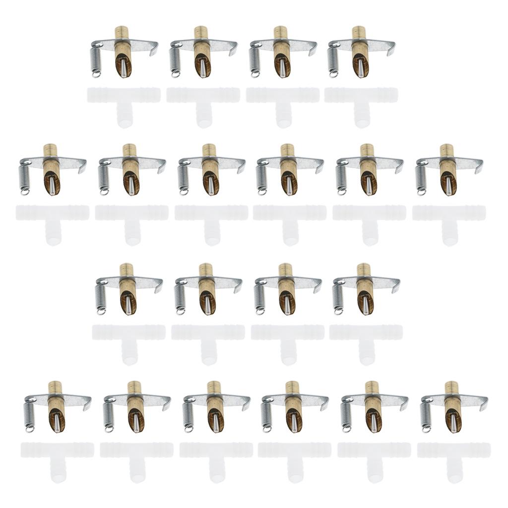 20 Bộ Máy Tưới Nước Thỏ Tự động Máy Uống Nước Bunny Núm Vú Bằng đồng 3x3,7cm