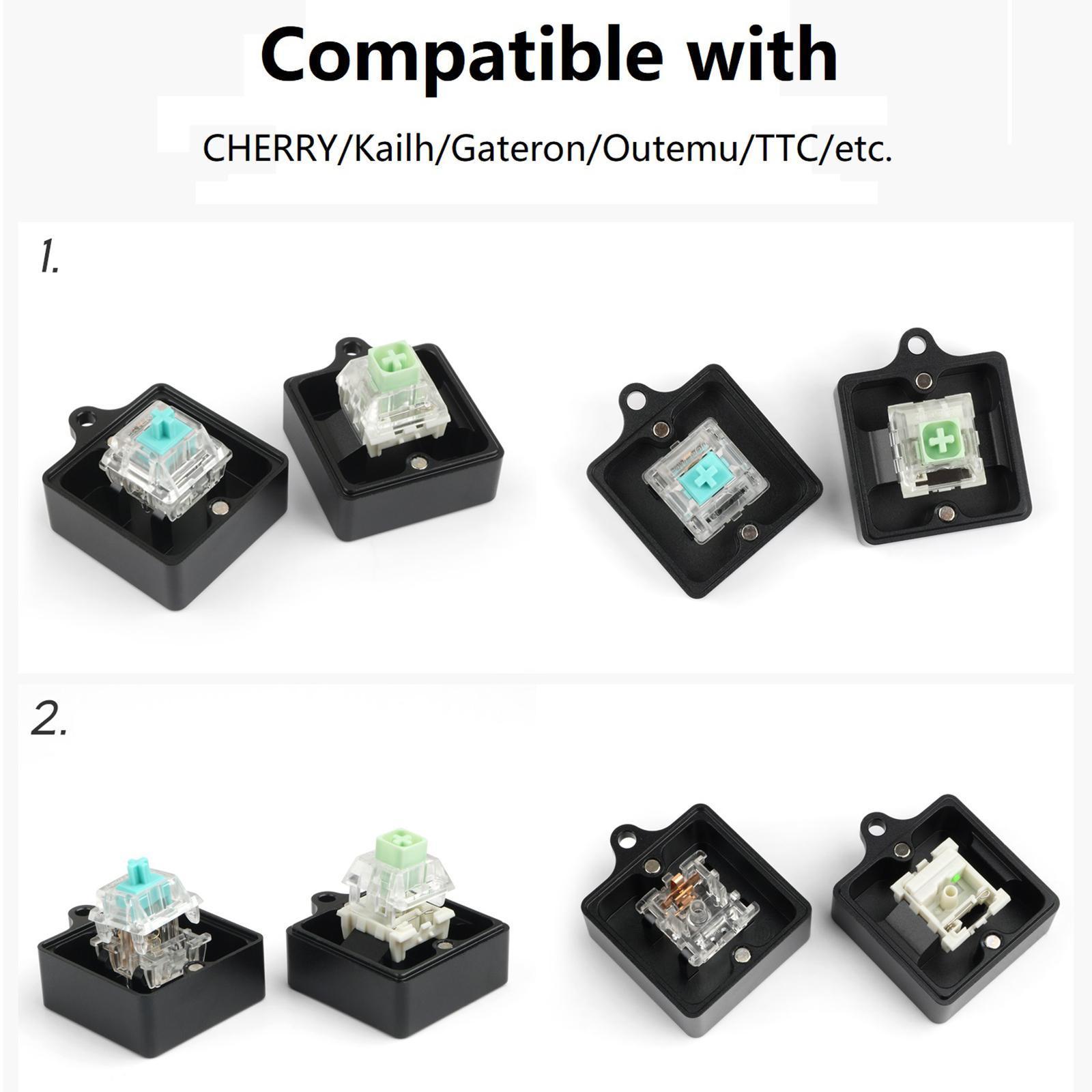 2-in-1 Shaft Opener Aluminium Alloy Keycaps for Switches Shaft