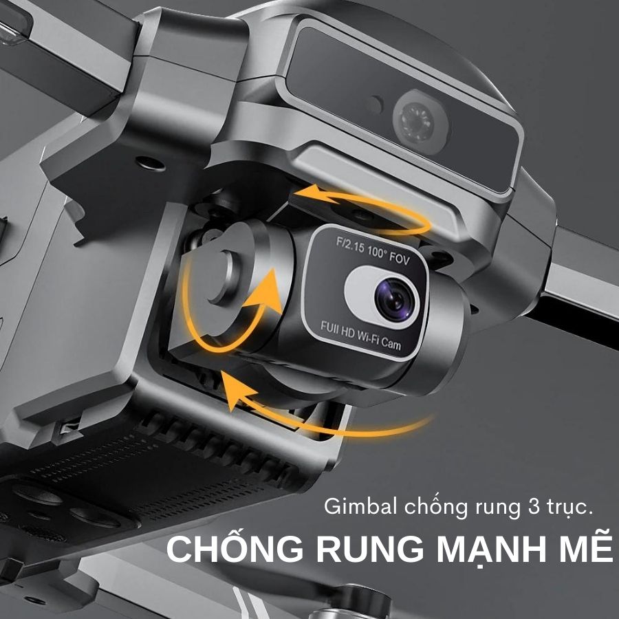 Flycam SJRC F22S 4K Pro - Thiết bị bay có chống rung 3 trục cùng tính năng cảm biến va chạm trước bằng laser , khoảng cách truyền hình ảnh lên đến 3500m - Hàng nhập khẩu