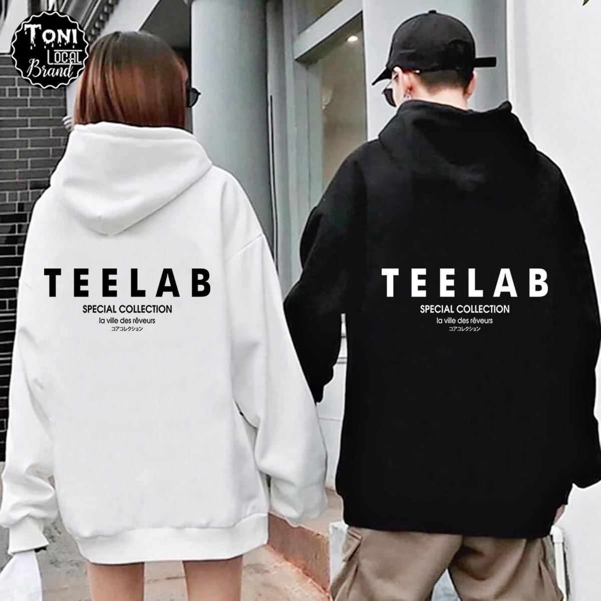Áo Hoodie Local Brand TEELAB nỉ bông dày form rộng Unisex Full Box