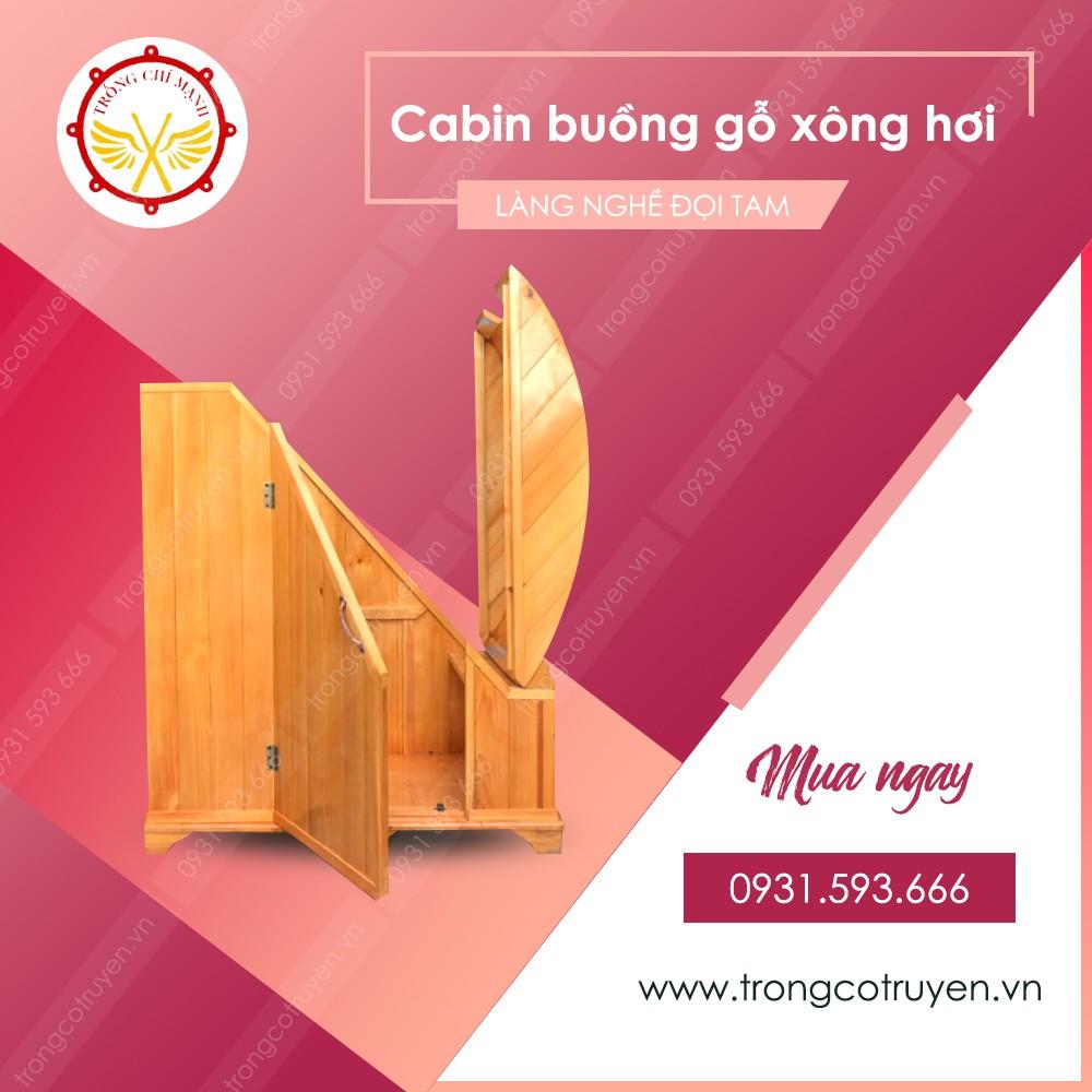 Buồng tắm gỗ Cabin xông hơi mini Cao cấp BTG01 ( Kèm Máy Xông Hero )