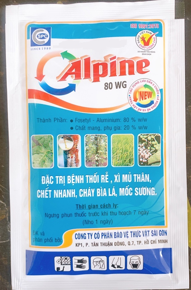 Alpine 80WG 20gr - Trừ Bệnh Thối Rể, Xì Mủ Thân, Chết Nhanh, Cháy Bìa Lá, Mốc Sương