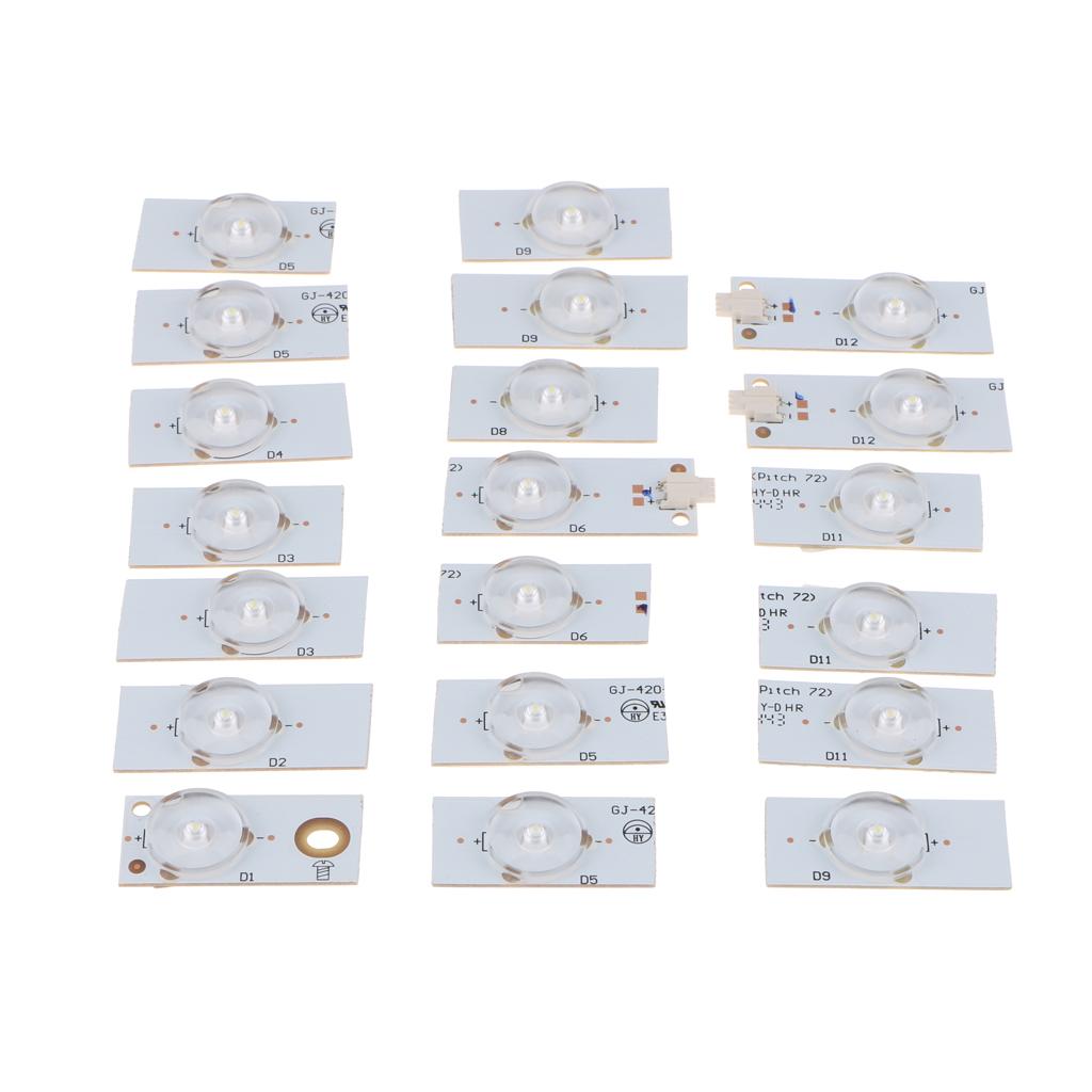 Chiếu Hậu Tivi Thay Thế SMD Hạt Đèn 6V Cho 32-65in Tivi, Gói 20