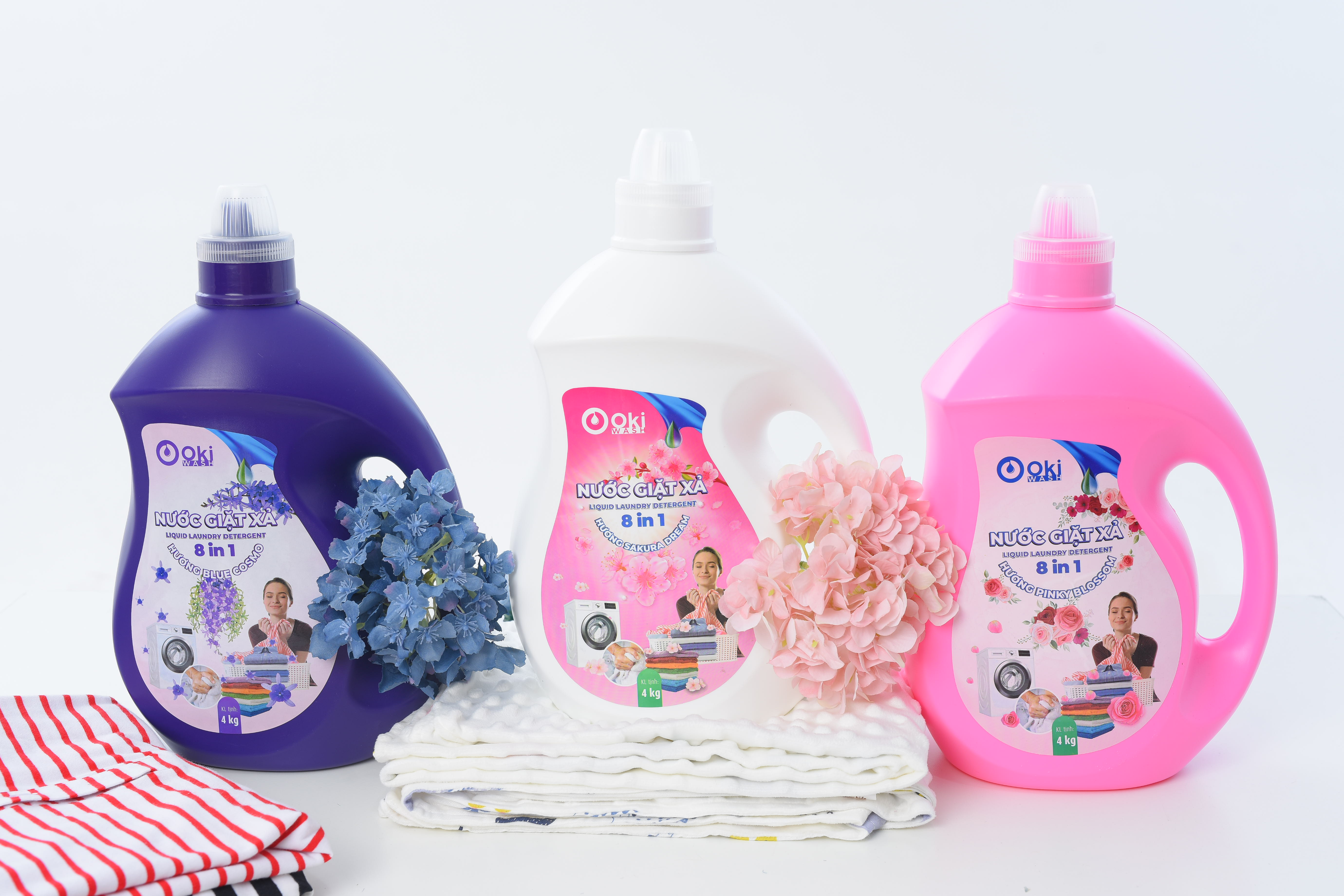 Nước giặt xả Hương SAKURA DREAM 4kg Oki wash