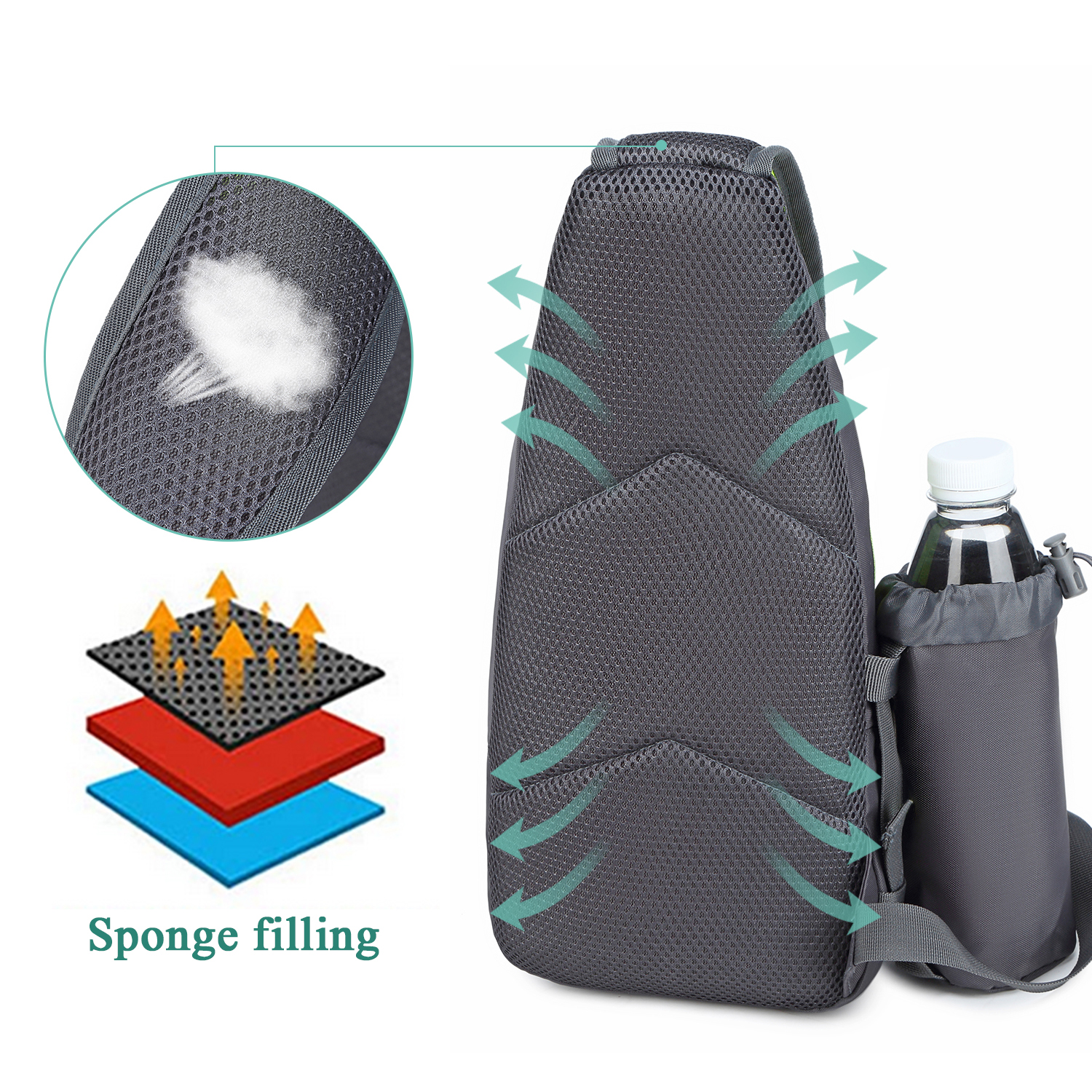 Túi đeo chéo vai, dung tích lớn 7L, chống thấm nước, chống mài mòn