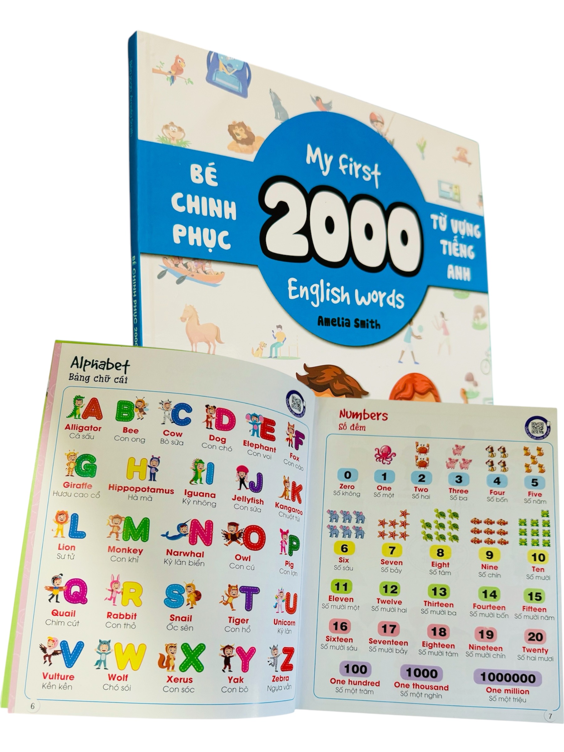 Sách- Bé Chinh Phục 2000 Từ Vựng Tiếng Anh 119 trang (My First 2000 English Words)