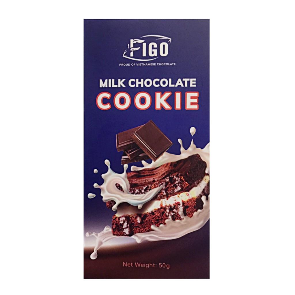 Combo Milk Chocolate Dark Chocolate đủ vị hộp 50g FIGO