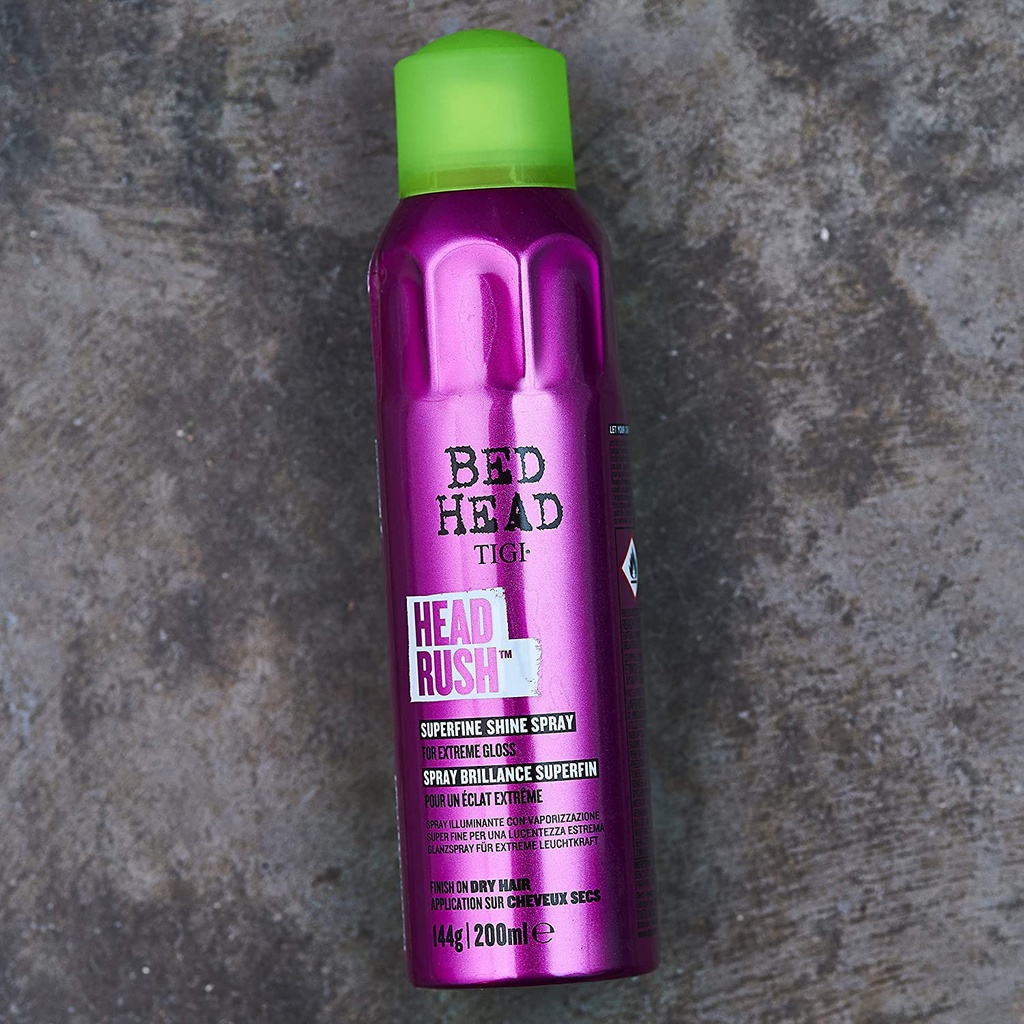 Xịt siêu bóng Headrush Shine Adrenaline Tigi Bed Head 200ml