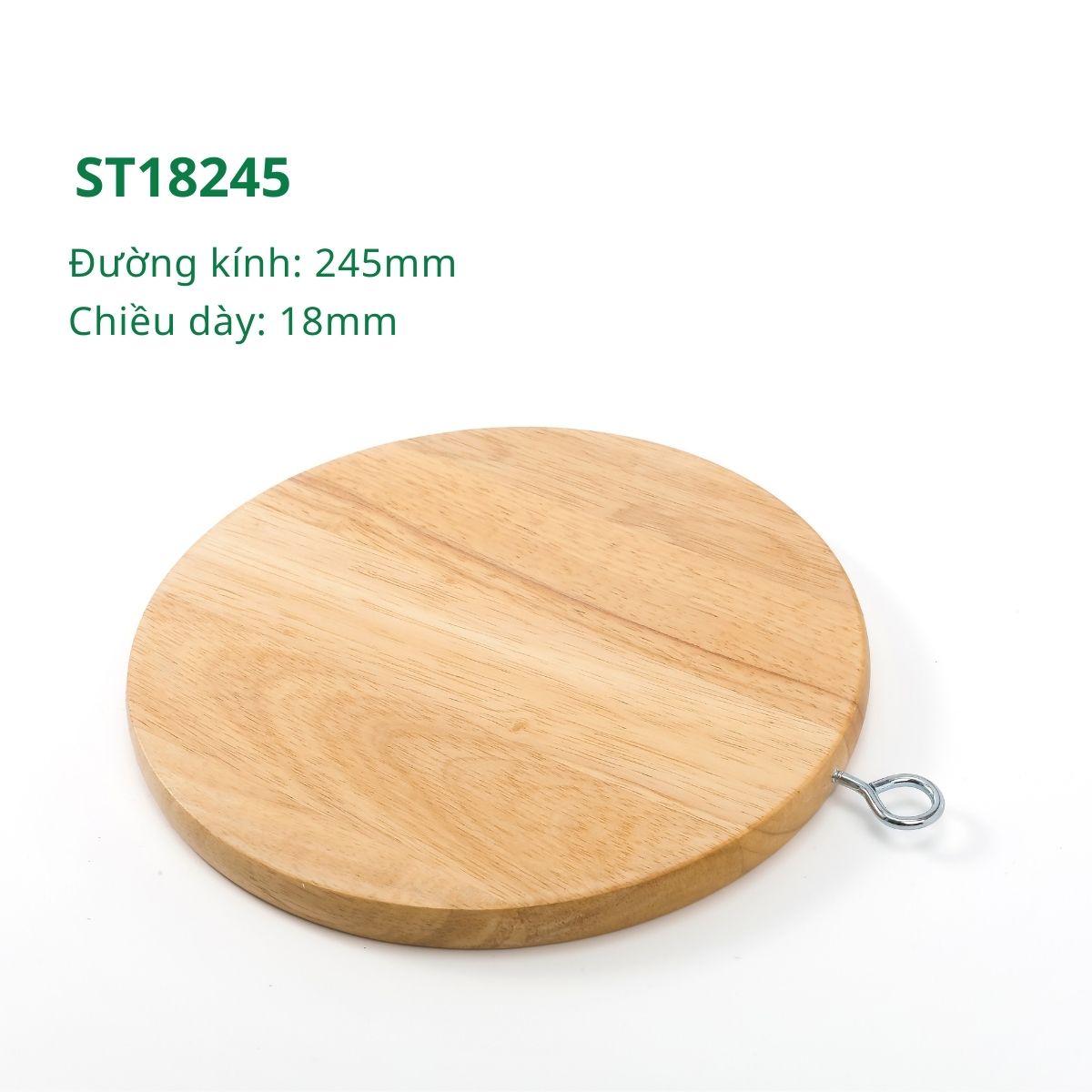 Thớt gỗ cao su tự nhiên PHUSANG không chất bảo quản, chống ẩm mốc dùng trong nhà hàng và khách sạn