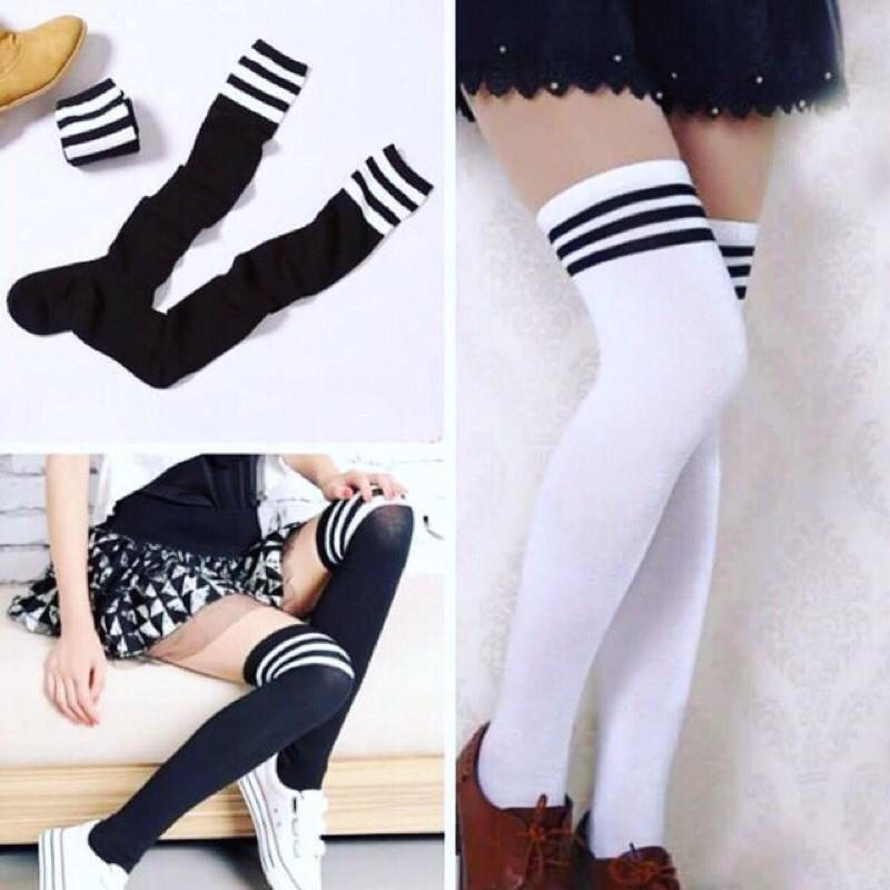 Tất Đùi Gỉa Boot tất vớ. cao cổ nữ Tất qua gối - Vớ Tất đùi trơn dày đẹp Style Hàn.Quốc TẤ