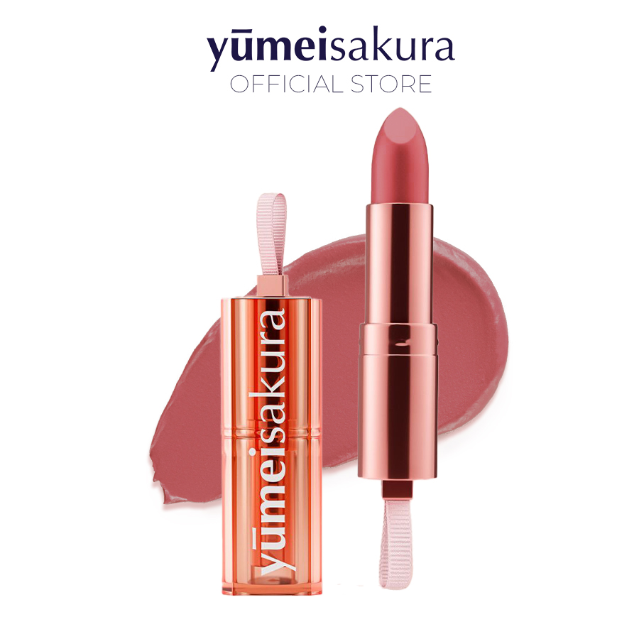 Son Thỏi Màu Hồng San Hô Lì Mịn Siêu Dưỡng Yumeisakura Chotto Matte Sweetie Coral Pink YMS19 3.5g