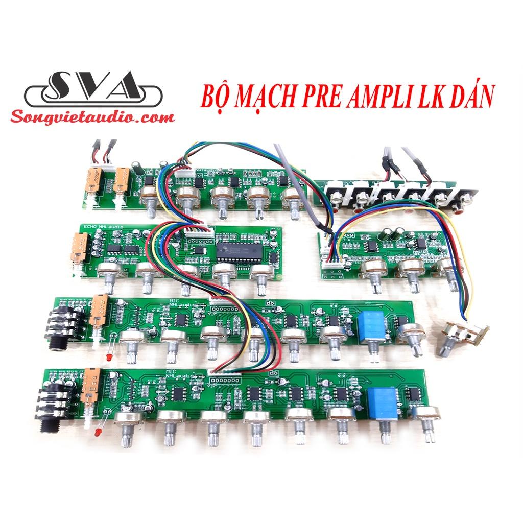 BỘ MẠCH AMPLI PRE MIC 8 VOLUME LIEN KIỆN DÁN