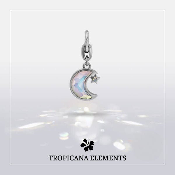 Lắc Tay Tropicana Phối Charm Swarovski Pha Lê Trăng Sao Ngũ Sắc