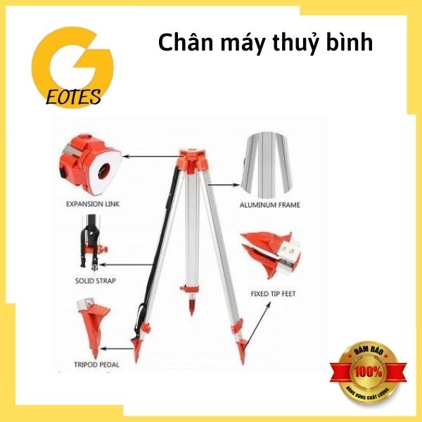 chân máy thủy bình hai khóa