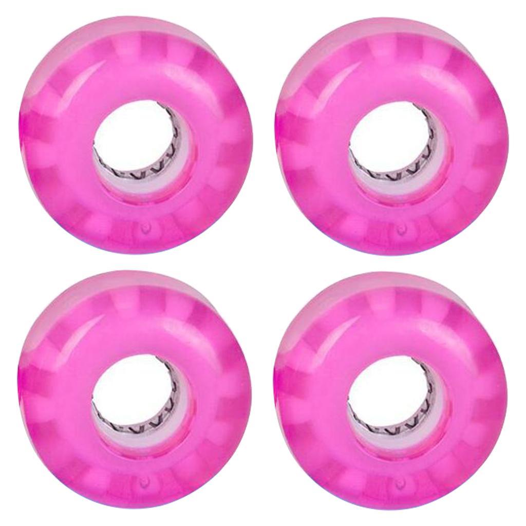 Skateboard Wheels Glow Flash Cruiser Longboard 78a Blue