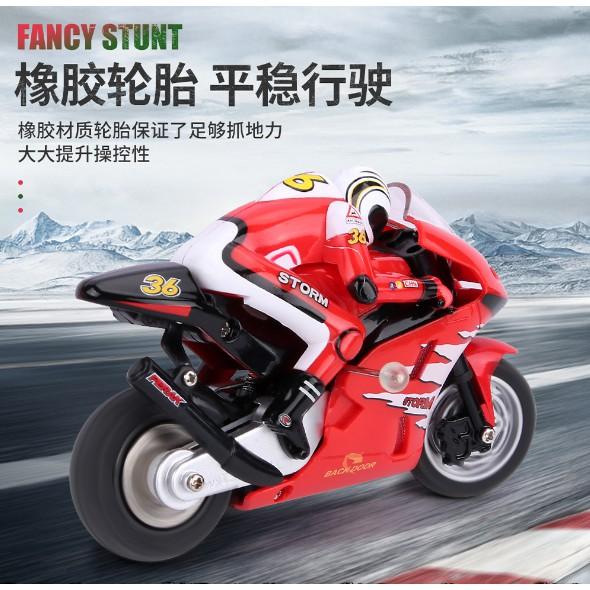 Xe máy điều khiển mini RC tốc độ cao 25km/h phân khối lớn - Fancy Stunt 8012 đồ chơi trẻ em sáng tạo