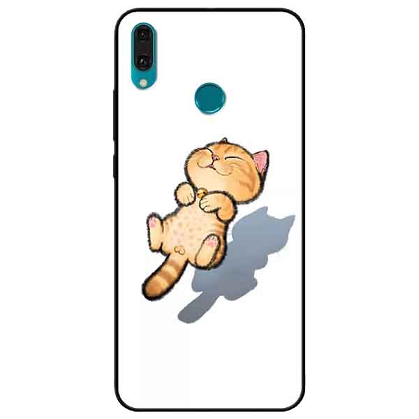 Ốp lưng in cho Huawei Y9 2019 Mẫu Mèo Vàng