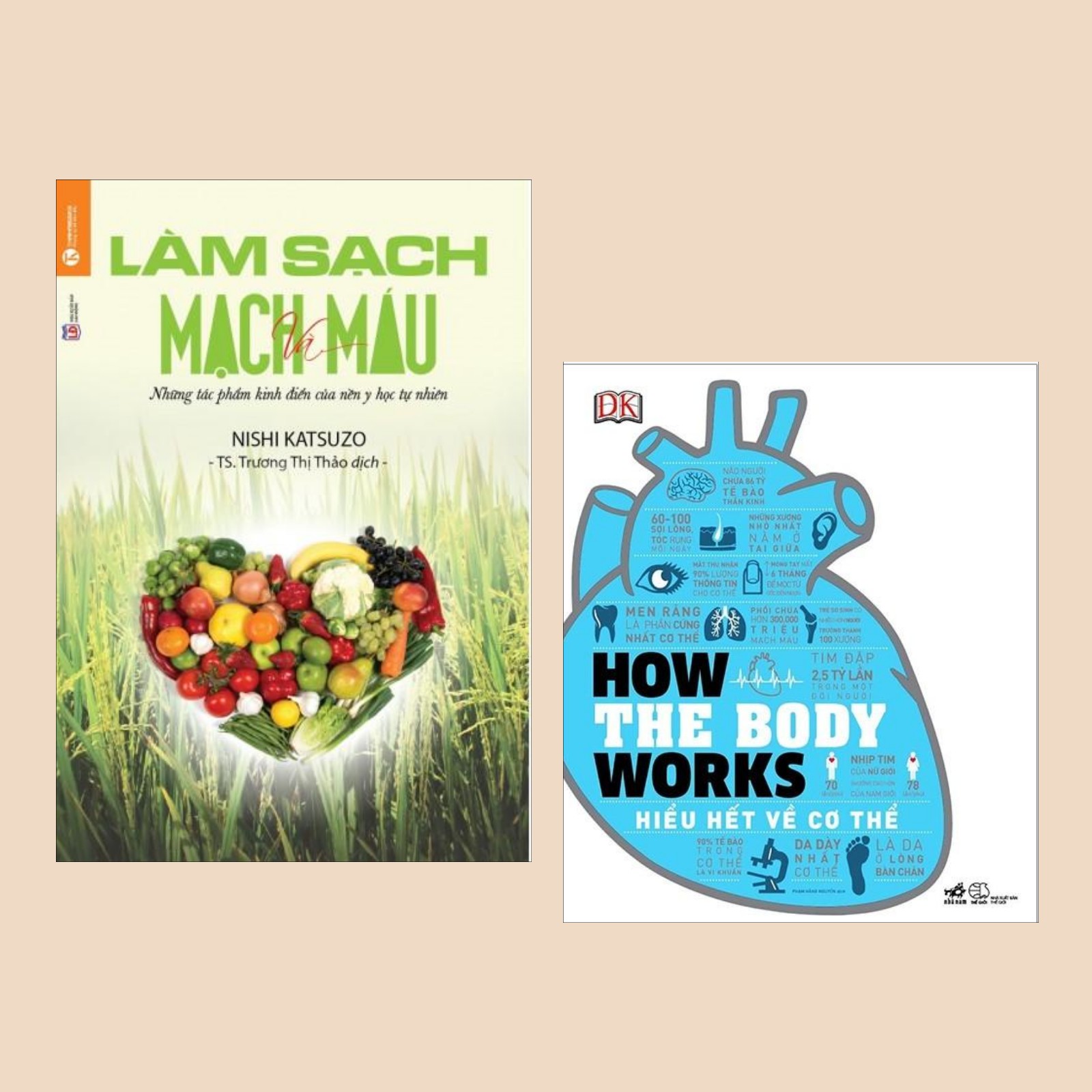 Combo Sách Hiểu Về Sức Khỏe: How The Body Works - Hiểu Hết Về Cơ Thể + Làm Sạch Mạch Máu - Những Tác Phẩm Kinh Điển Của Nền Y Học Tự Nhiên
