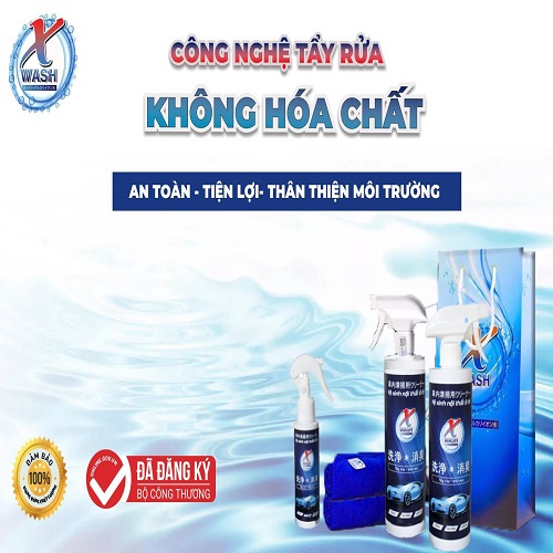 Xwash For Car - Vệ sinh không hóa chất - Bảo vệ nội thất ô tô - Không gây mùi độc hại